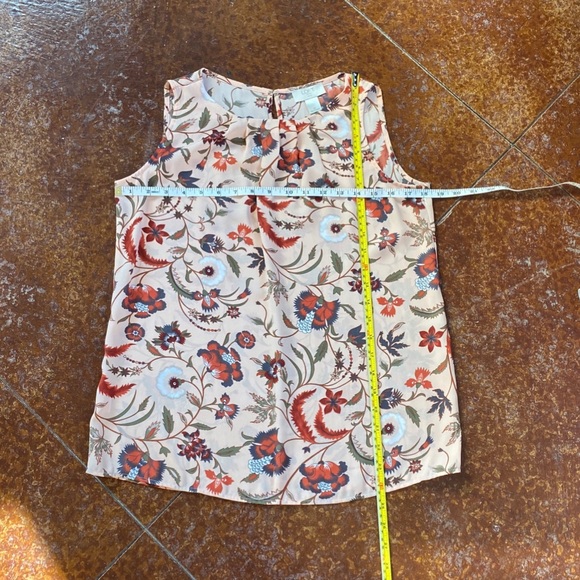 LOFT Outlet Tank Top Pink Floral S Petite - Picture 3 of 7